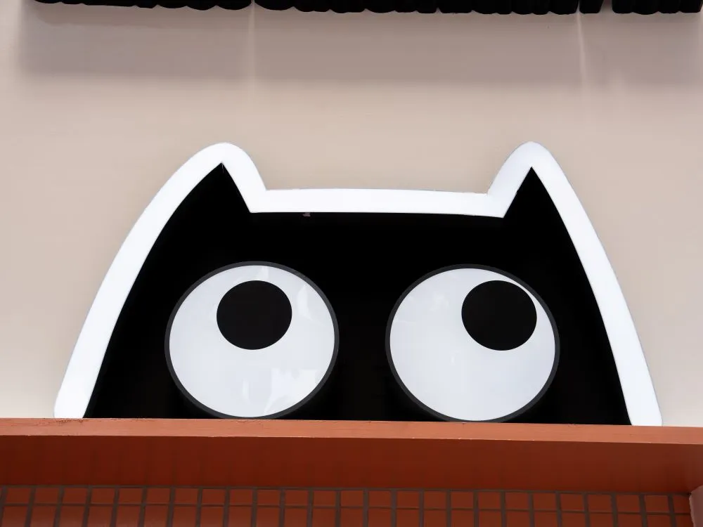 不二酸菜魚崇德店造型眼睛招牌 1