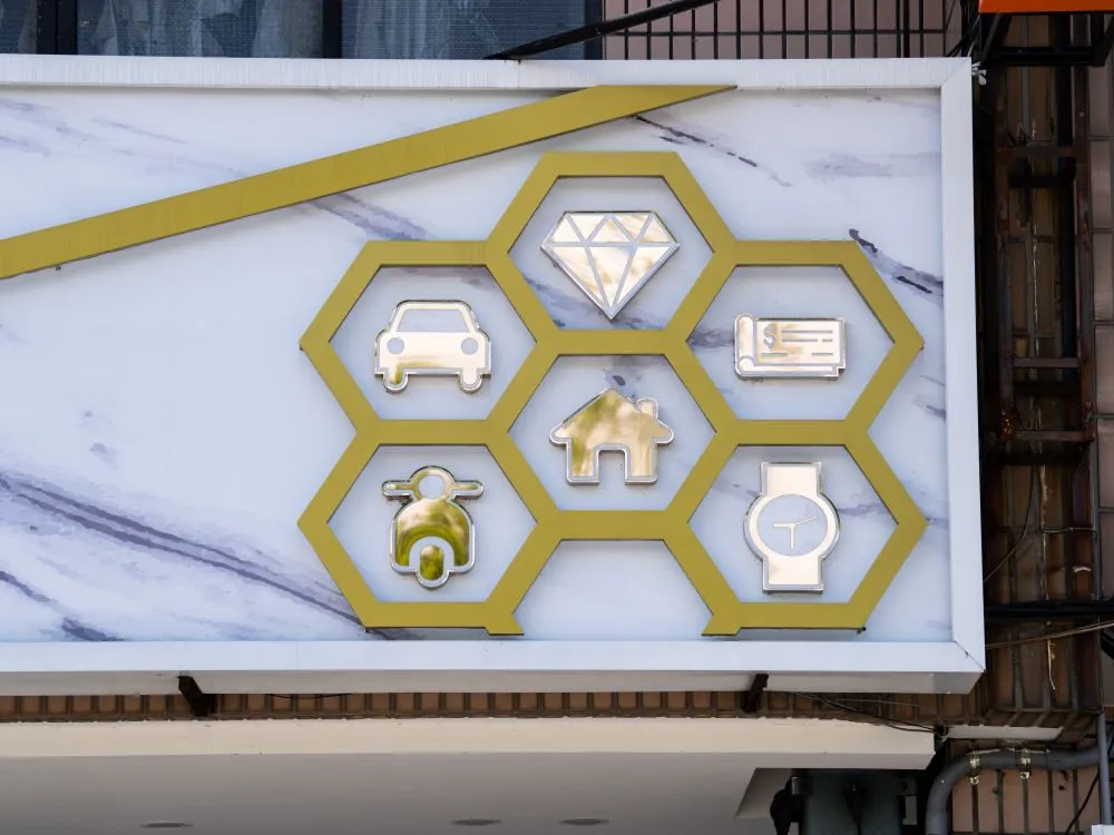 台中大雅日立金融當鋪鋁板+仟納論字+立體正背光字 9